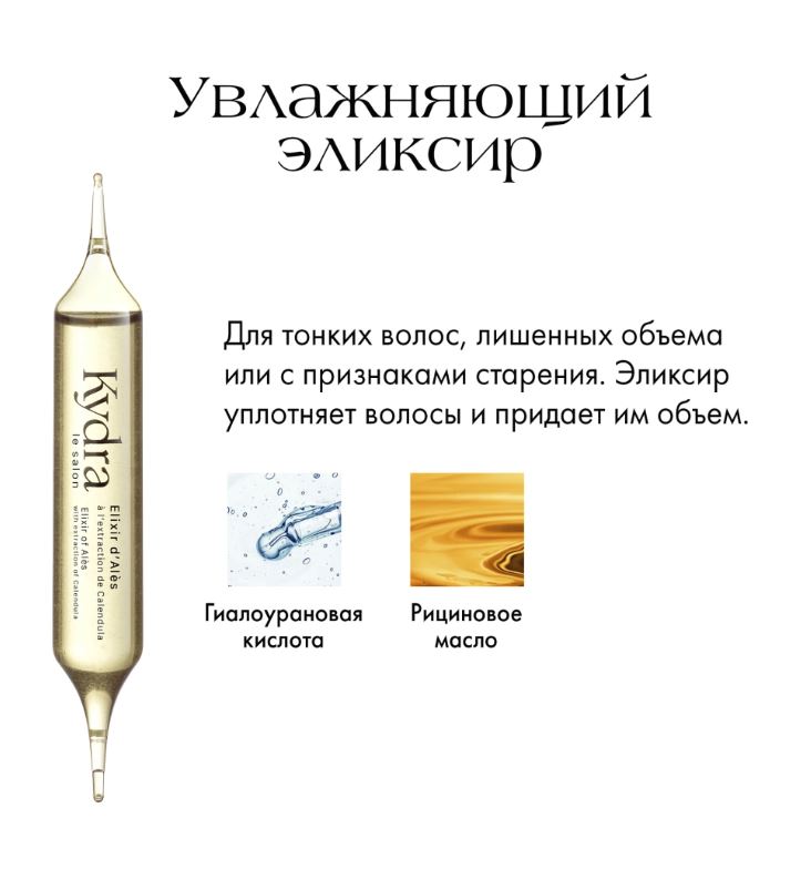Elixir Of Ales Интенсивный эликсир-уход для увлажнения волос Эликсир Алеса (1*10 мл) - 2