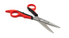 Фото - Ножницы парикмахерские PBS-STU37655 (5.5") Черная+красная пласт ручка ABS, нержавеющая сталь 20J2