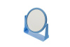 Фото - Зеркало Dewal Beauty настольное в оправе синего цветана пластковой подставке178x160х10мм