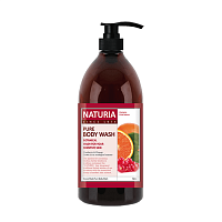 Фото - [NATURIA] Гель для душа КЛЮКВА/АПЕЛЬСИН PURE BODY WASH 750 мл