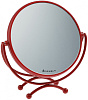 Фото - Зеркало настольное Dewal в красной оправе пластик/ метал. подставке 18,5*19 см