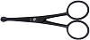 Фото - Ножницы Dewal с закругленными кончиками для удаления волос в носу Black Edition 307black